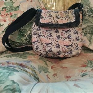 Paris Saddle graffiti bag